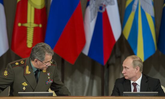 Putin attends Russian Defense Ministry's Board meeting in expanded format