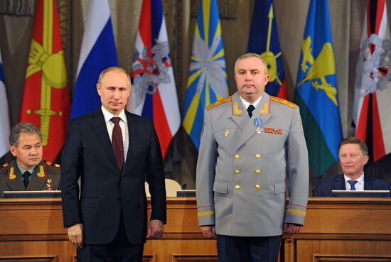 Putin attends Russian Defense Ministry's Board meeting in expanded format