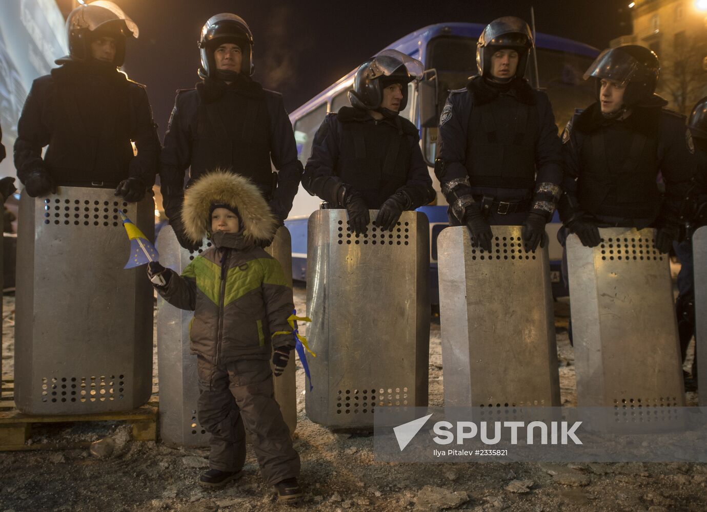 Rally by supporters of Ukraine's European integration on Independence Square in Kiev