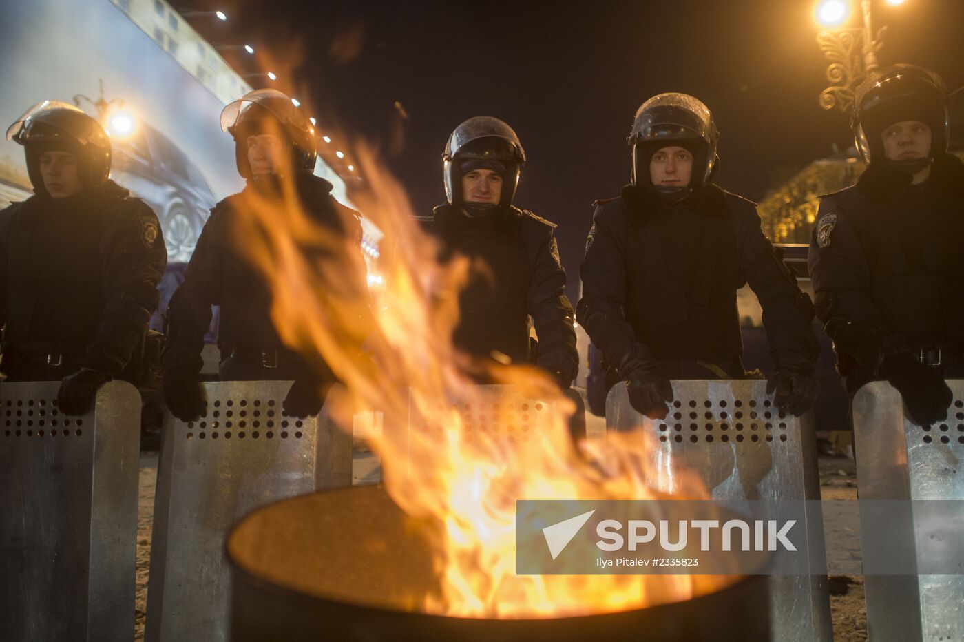 Rally by supporters of Ukraine's European integration on Independence Square in Kiev
