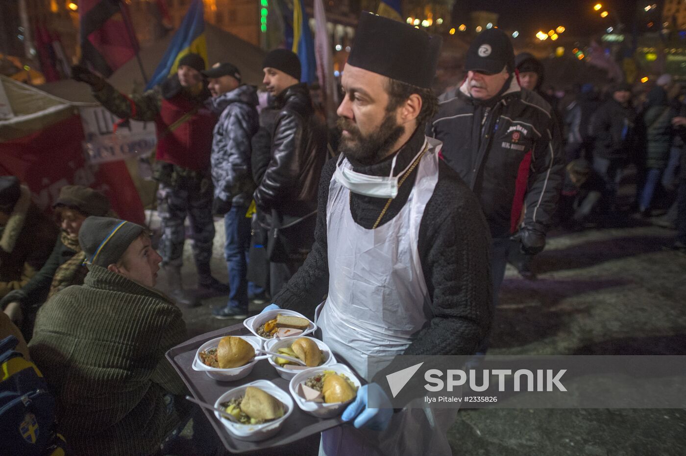 Rally by supporters of Ukraine's European integration on Independence Square in Kiev