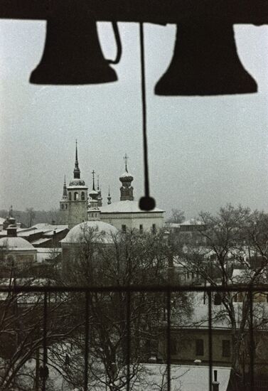 View of posad churches in Suzdal