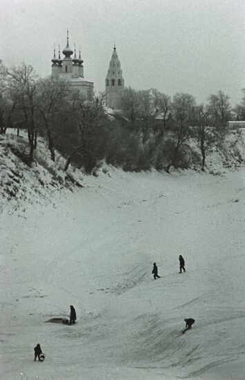 View of Alexandrovsky nunnery in Suzdal