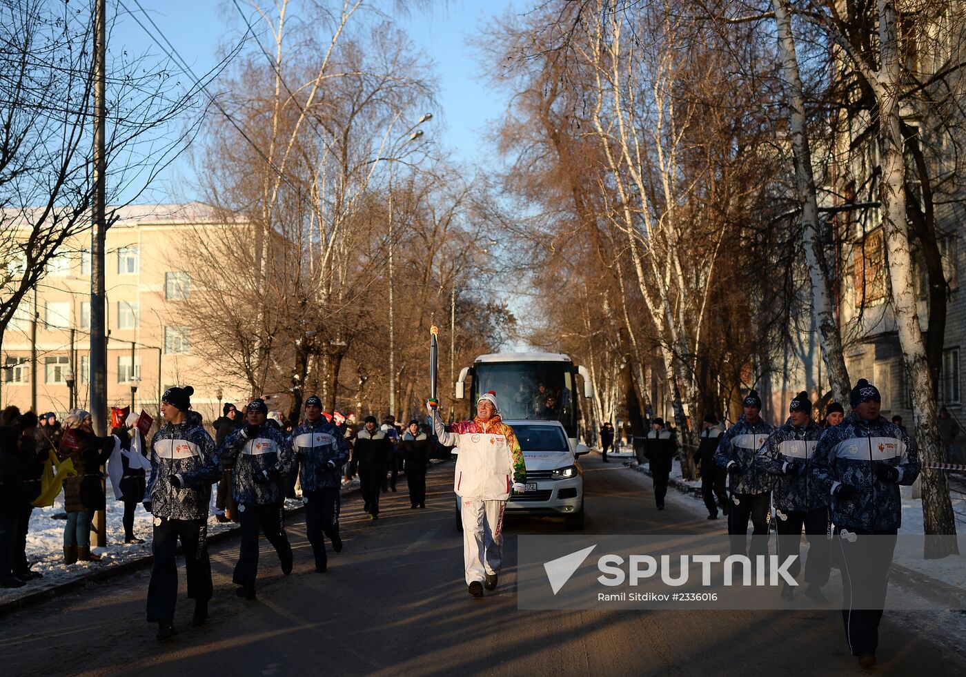 Olympic torch relay in Tyumen