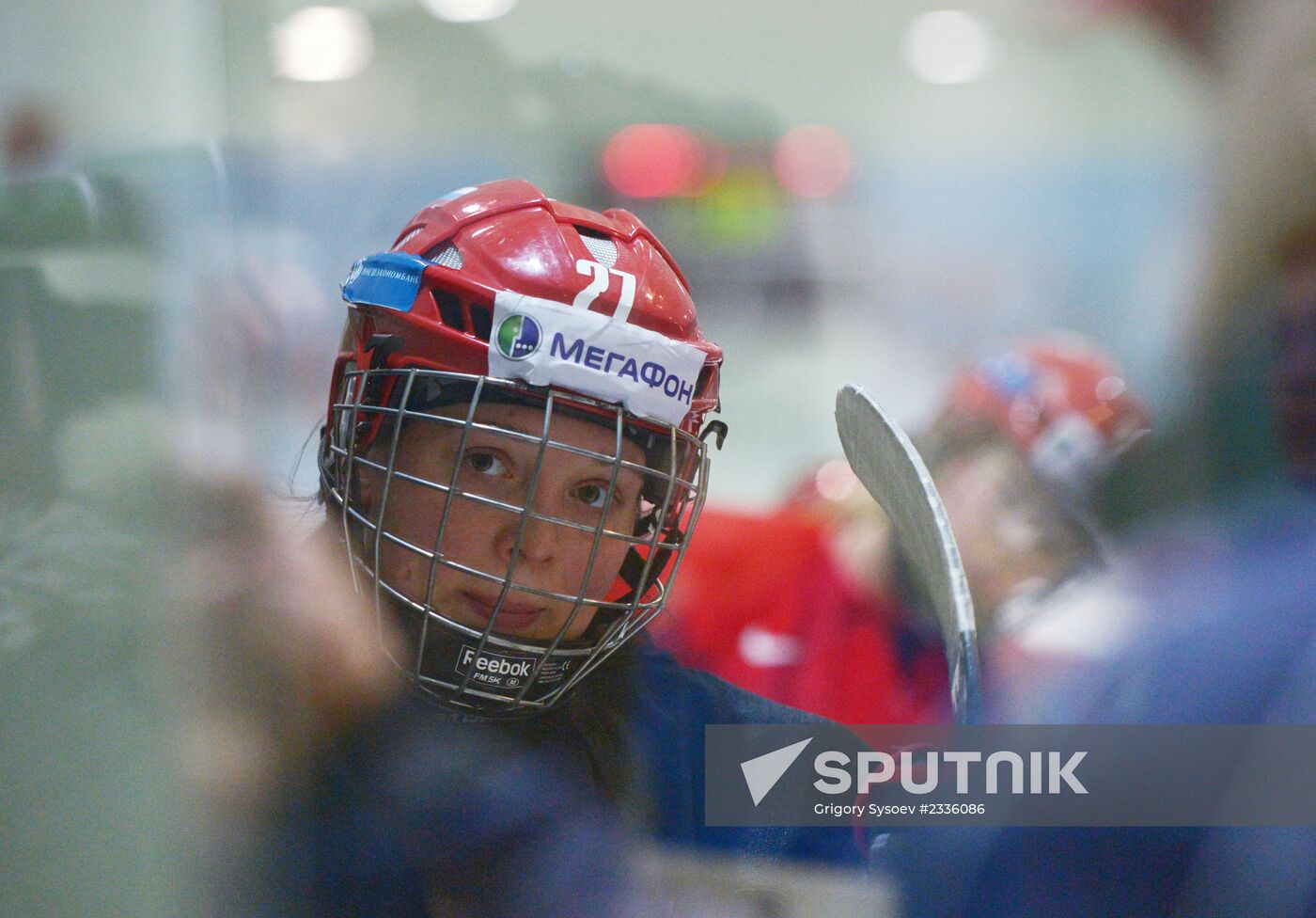 Ice Hockey. Russian women's national team holds training session