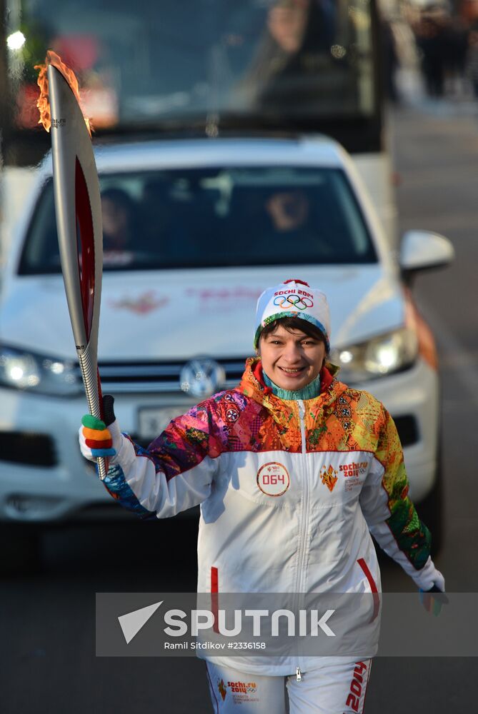 Olympic torch relay in Tyumen