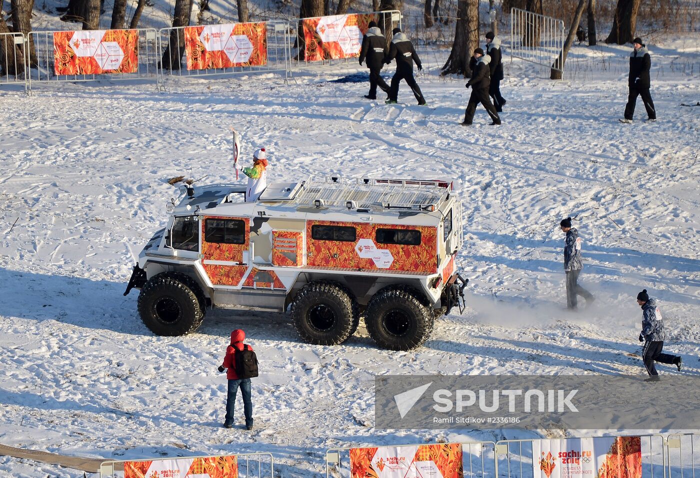 Olympic torch relay in Tyumen