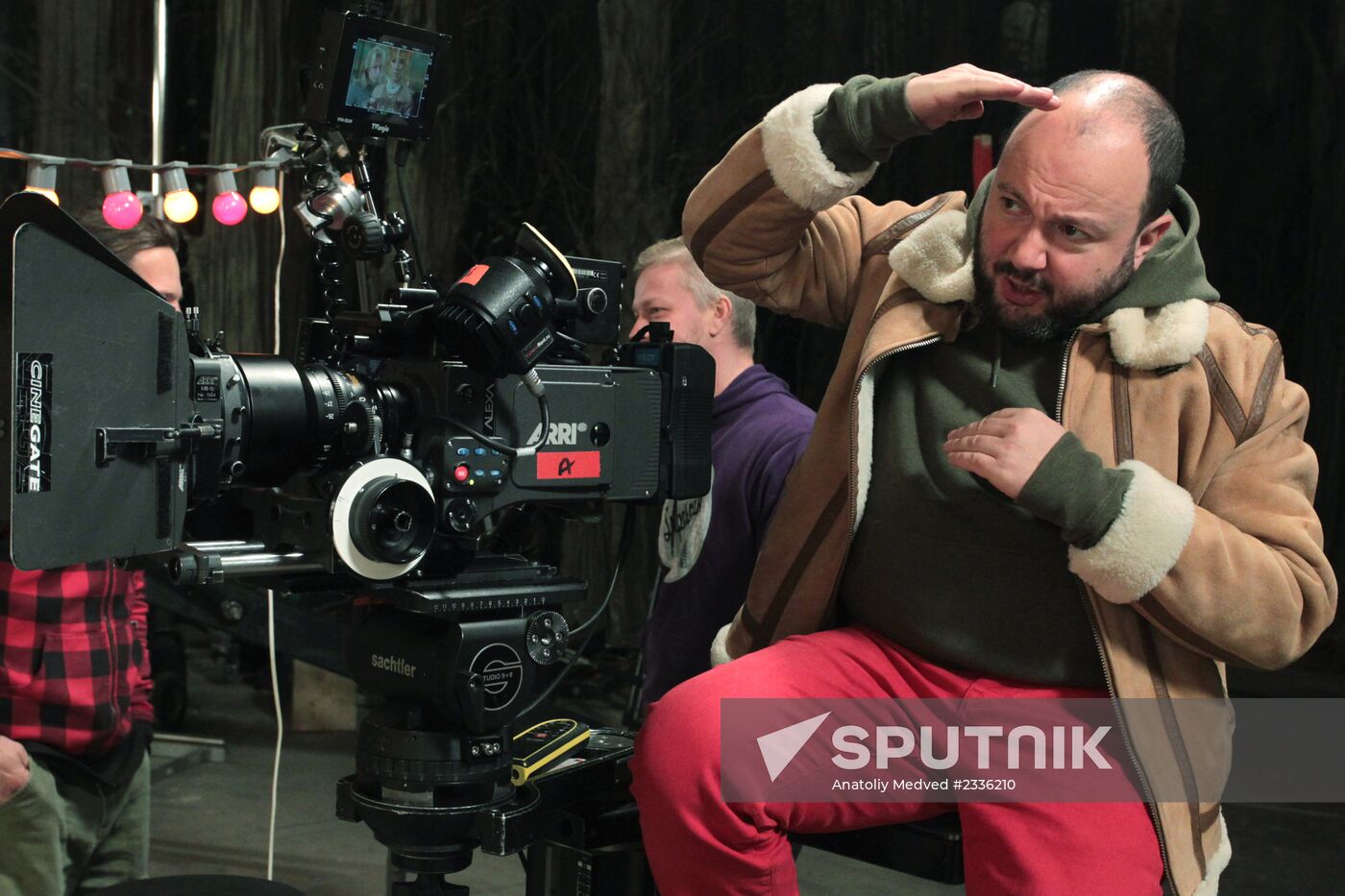 Shooting of New Year's TV musical "The Three Knights"