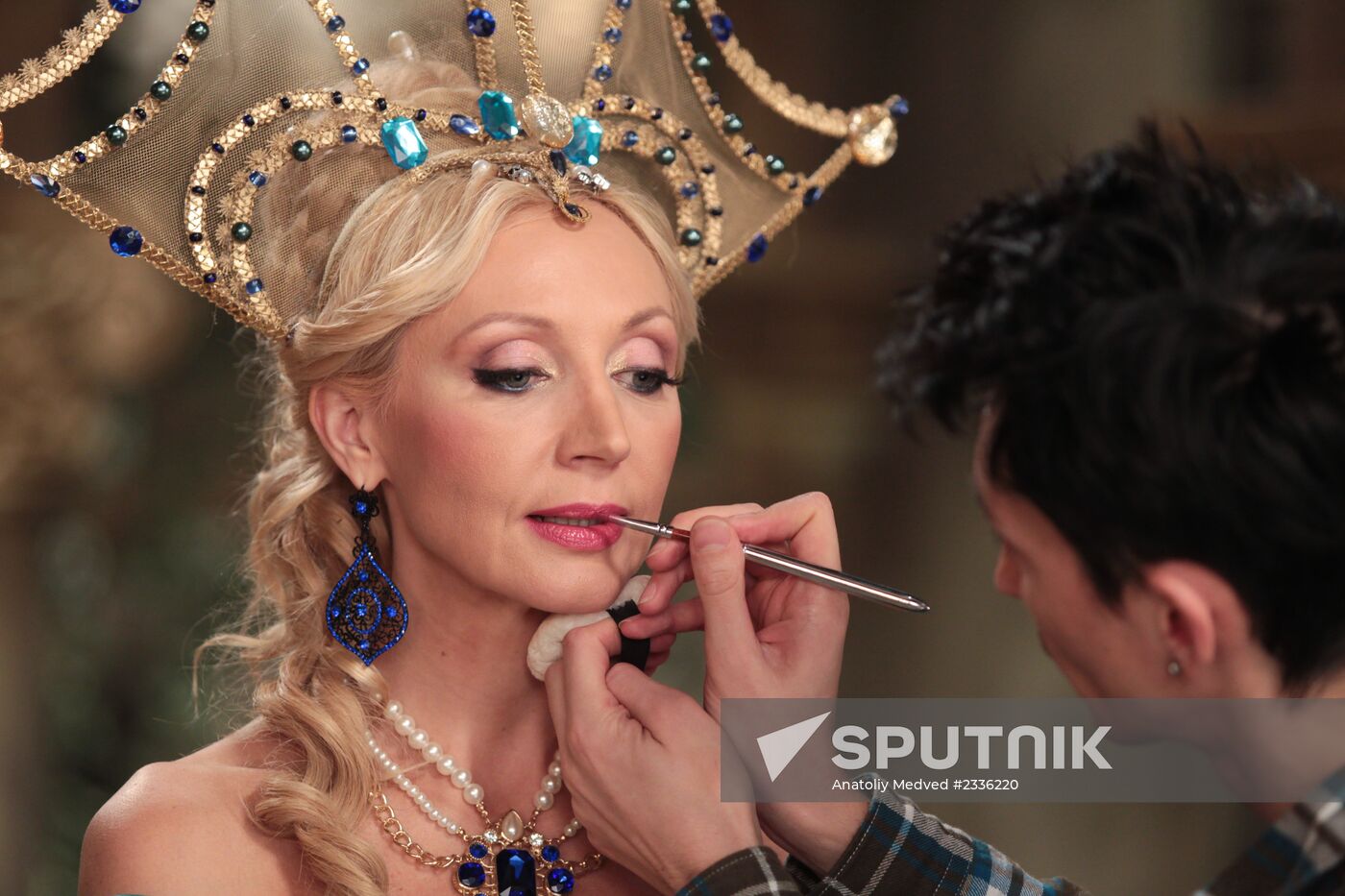 Shooting of New Year's TV musical "The Three Knights"