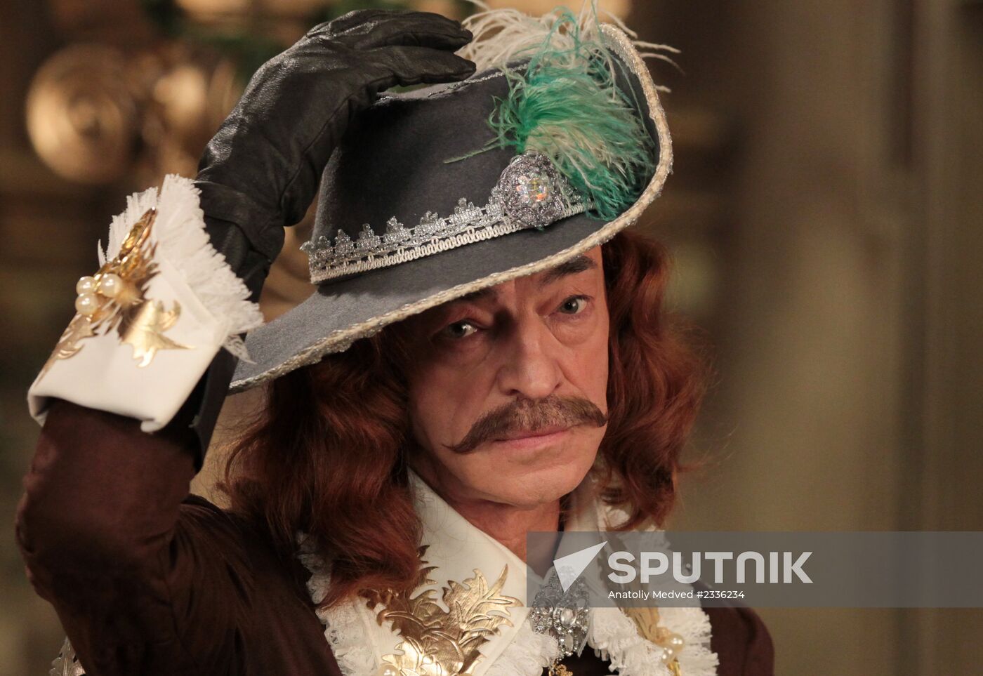 Shooting of New Year's TV musical "The Three Knights"