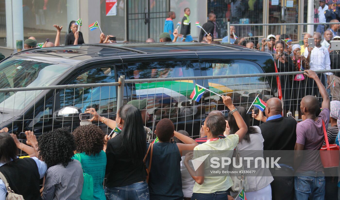 South Africa bids farewell to Nelson Mandela