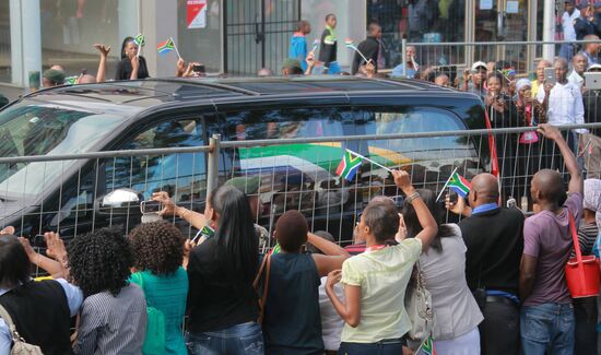 South Africa bids farewell to Nelson Mandela