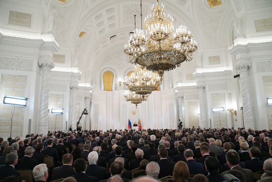 Vladimir Putin's annual address to Federal Assembly