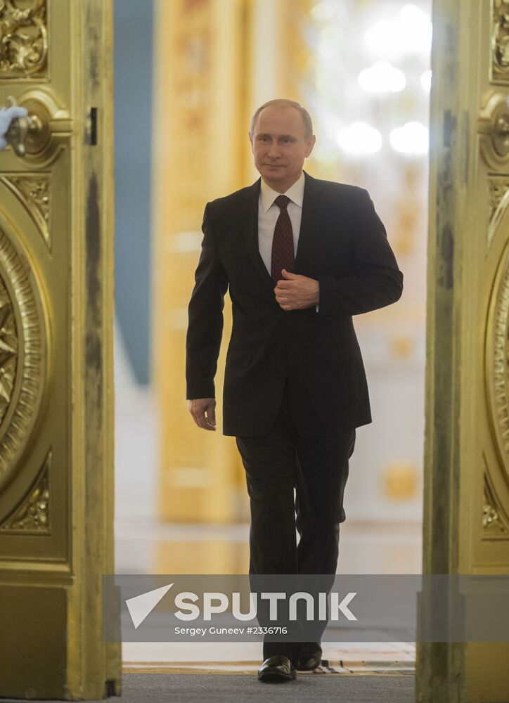 Vladimir Putin's annual address to Federal Assembly