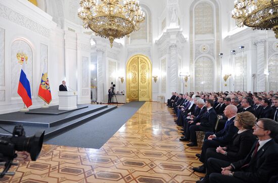Vladimir Putin's annual address to Federal Assembly