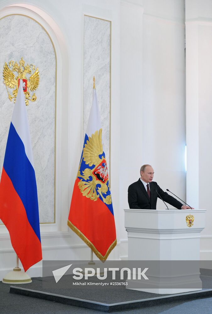 Vladimir Putin's annual address to Federal Assembly