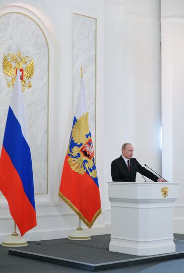 Vladimir Putin's annual address to Federal Assembly