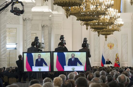 Vladimir Putin's annual address to Federal Assembly