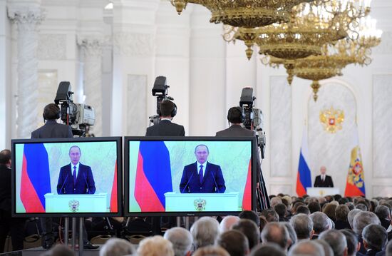 Vladimir Putin's annual address to Federal Assembly