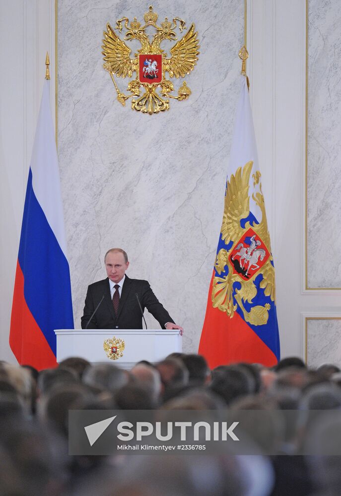 Vladimir Putin's annual address to Federal Assembly