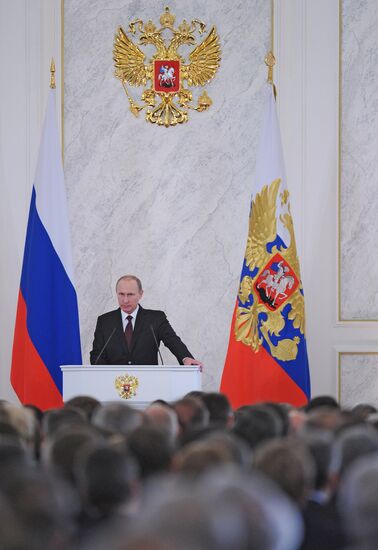 Vladimir Putin's annual address to Federal Assembly
