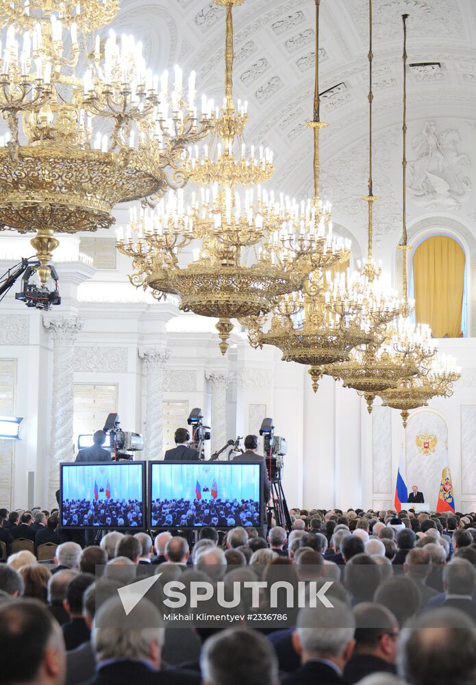 Vladimir Putin's annual address to Federal Assembly