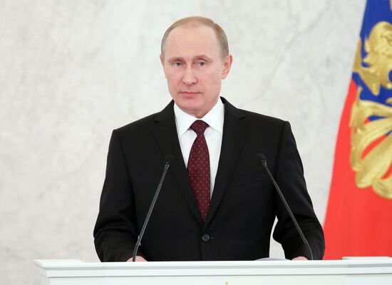 Vladimir Putin's annual address to Federal Assembly