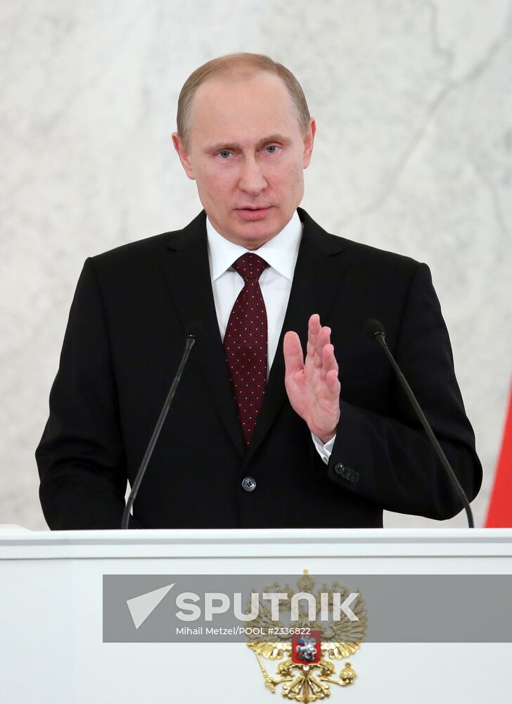 Vladimir Putin's annual address to Federal Assembly