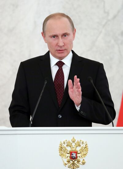 Vladimir Putin's annual address to Federal Assembly