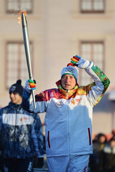Olympic torch relay. Tobolsk