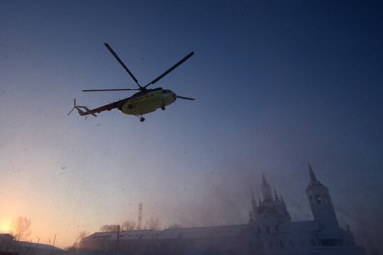 Olympic torch relay. Tobolsk