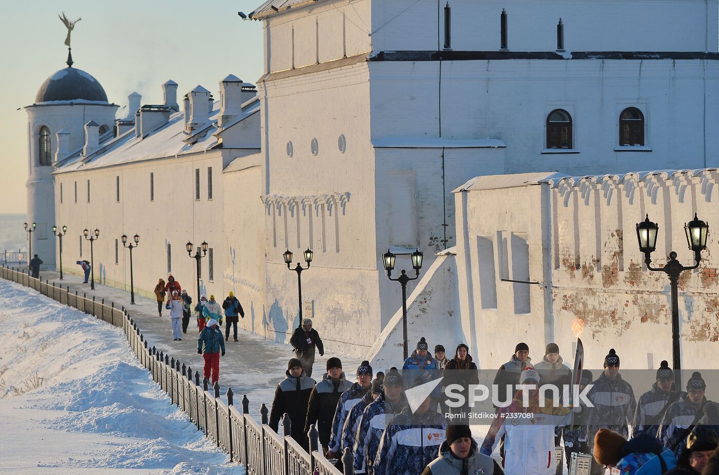 Olympic torch relay. Tobolsk