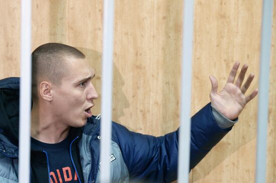 Court hearing of Roman Chumakov case