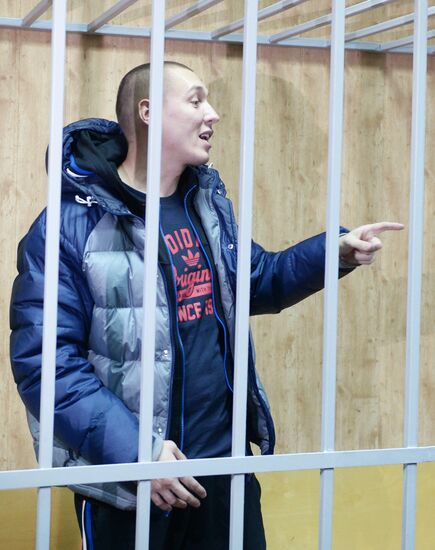 Court hearing of Roman Chumakov case