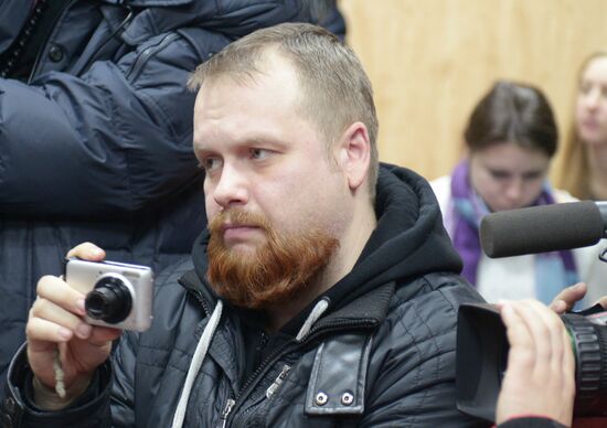 Court hearing of Roman Chumakov case