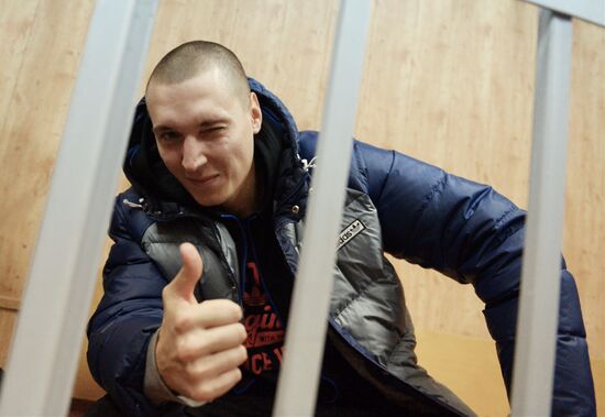 Court hearing of Roman Chumakov case