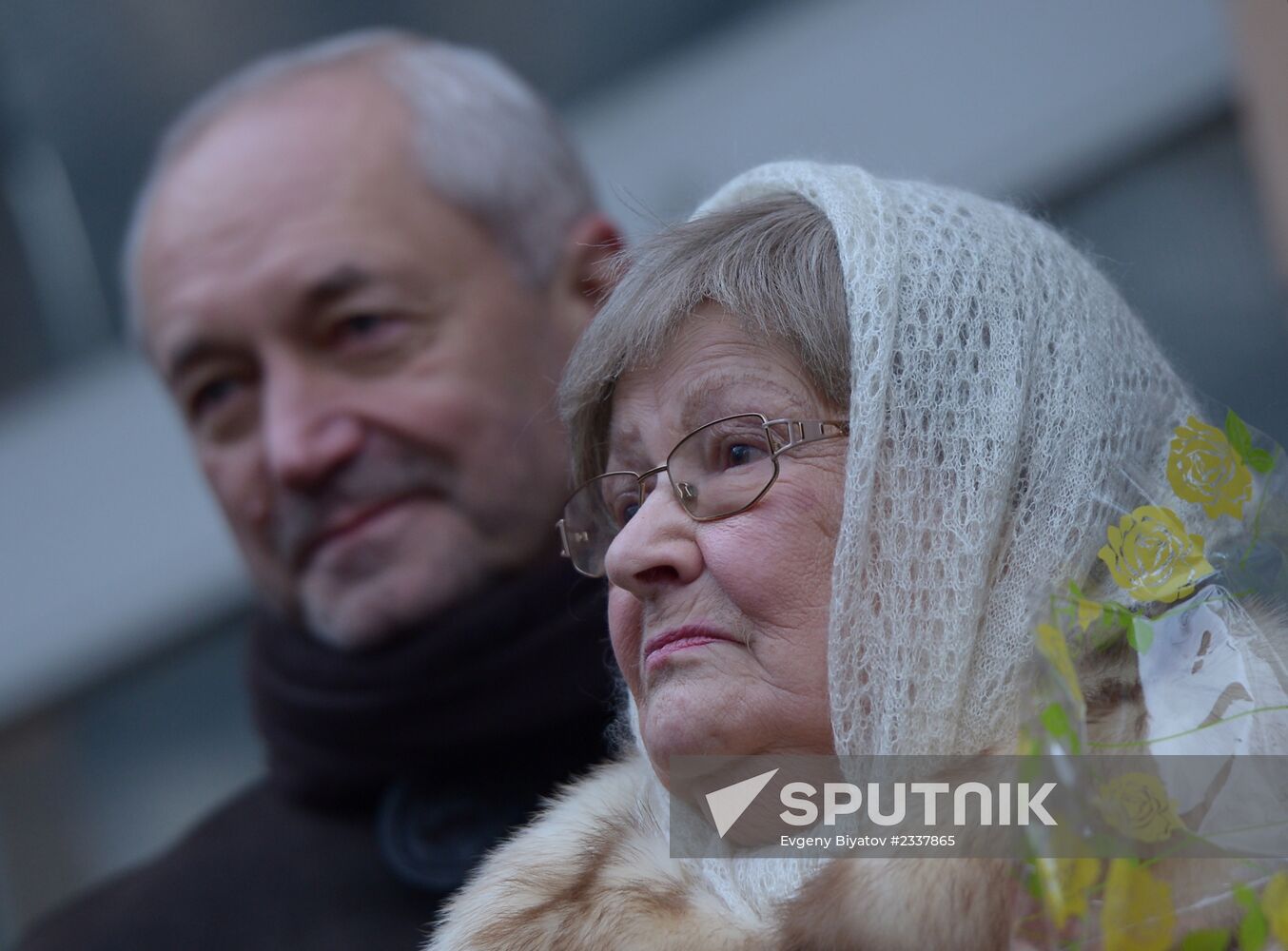 Unveiling of memorial plaque honoring film director Leonid Gaidai