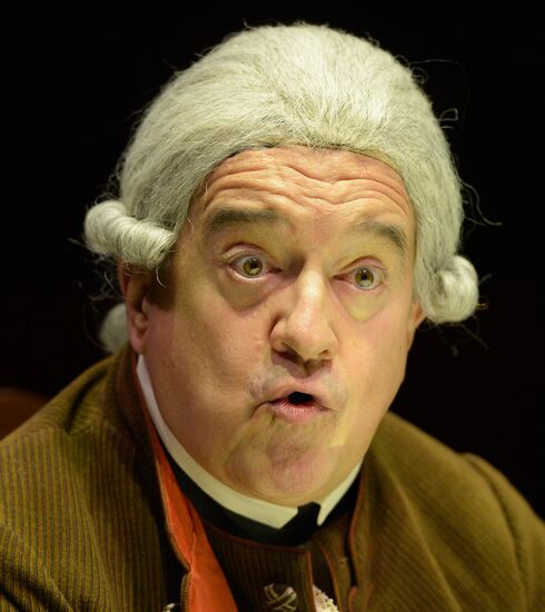 Run-through of "Kant" show at Mayakovsky Theater