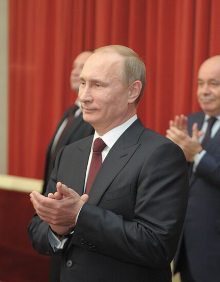 Vladimir Putin attends International Arts Square Festival in St Petersburg