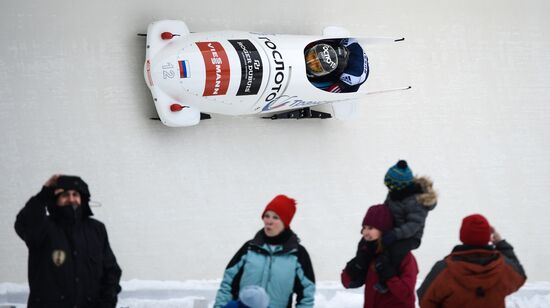 Bobsleigh World Cup. Stage 4. Two-woman race