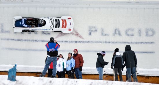 Bobsleigh World Cup. Stage 4. Two-woman race