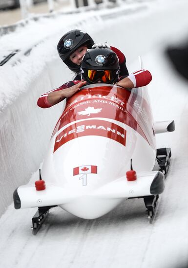 Bobsleigh World Cup. Stage 4. Two-woman race