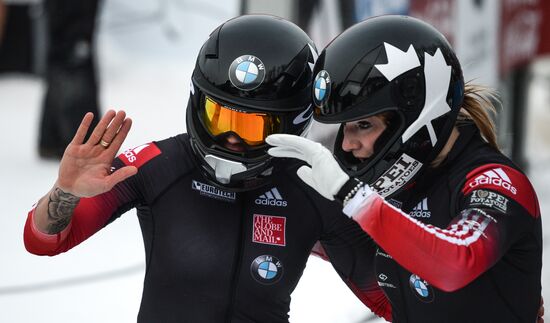 Bobsleigh World Cup. Stage 4. Two-woman race
