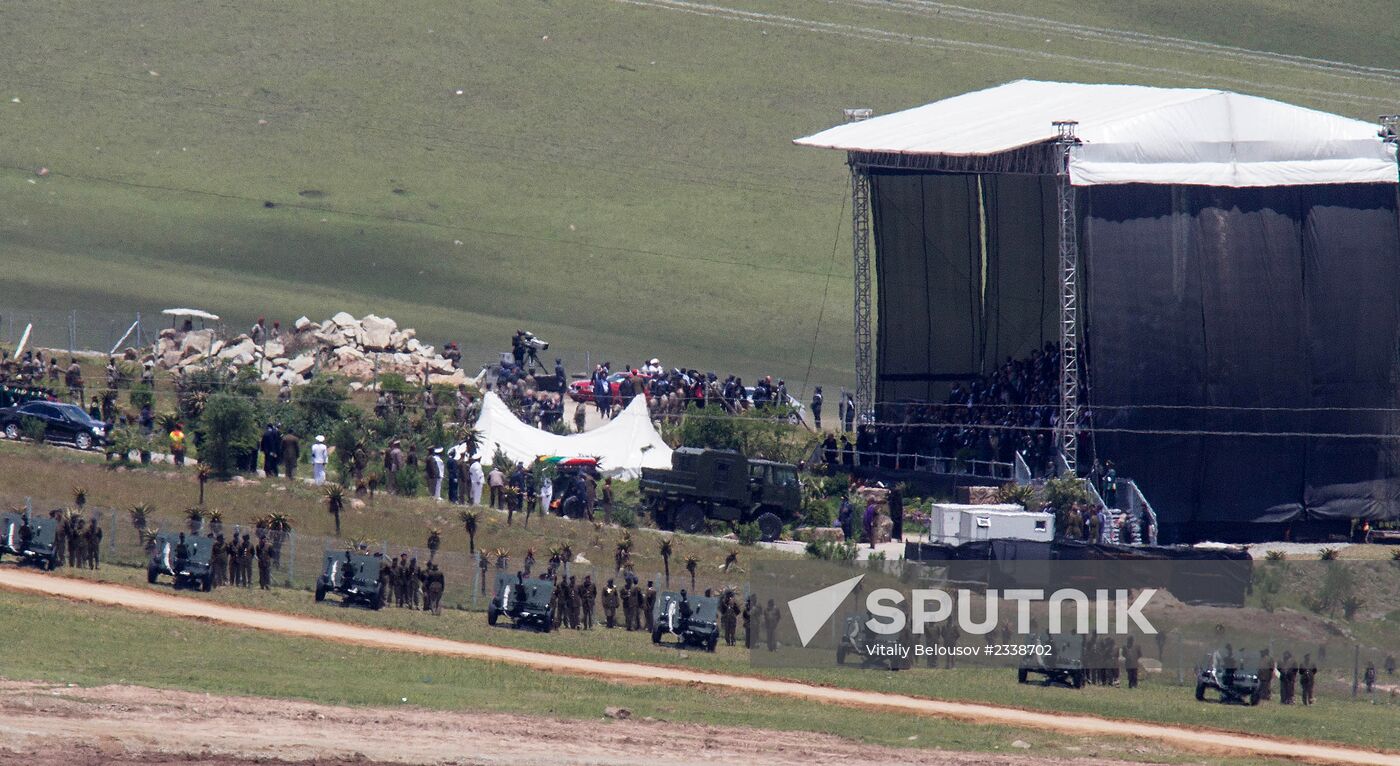 Funeral of former South African President Nelson Mandela