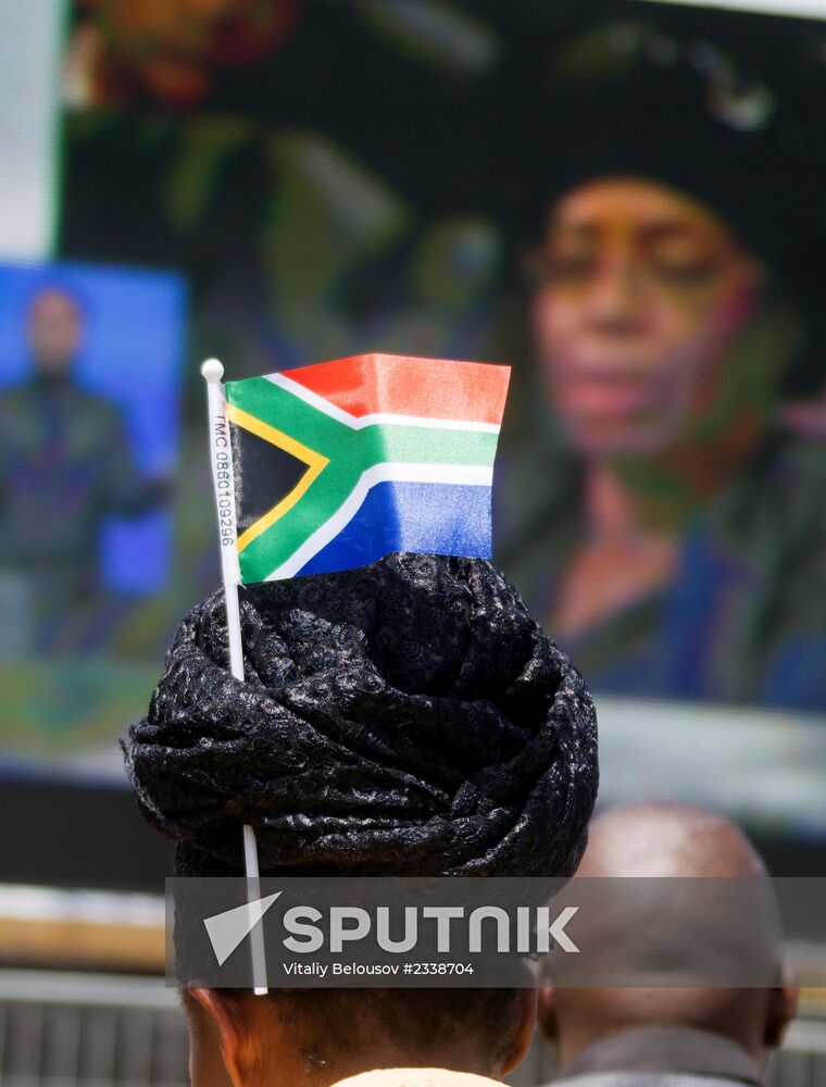 Funeral of former South African President Nelson Mandela