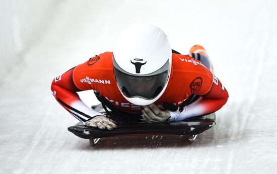 Skeleton. 4th stage of World Cup. Women