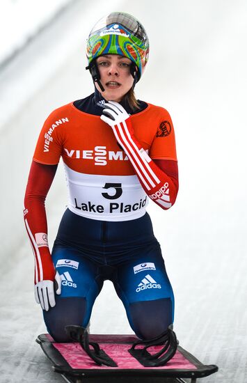 Skeleton. 4th stage of World Cup. Women