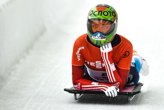 Skeleton. 4th stage of World Cup. Women