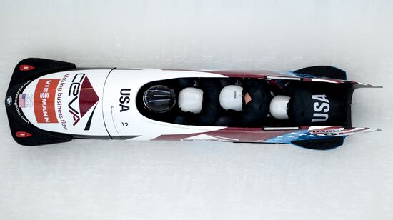 Bobsleigh. 3rd stage of World Cup. Men's Fours