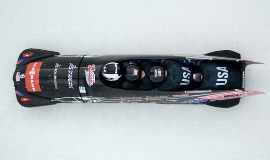 Bobsleigh. 3rd stage of World Cup. Men's Fours